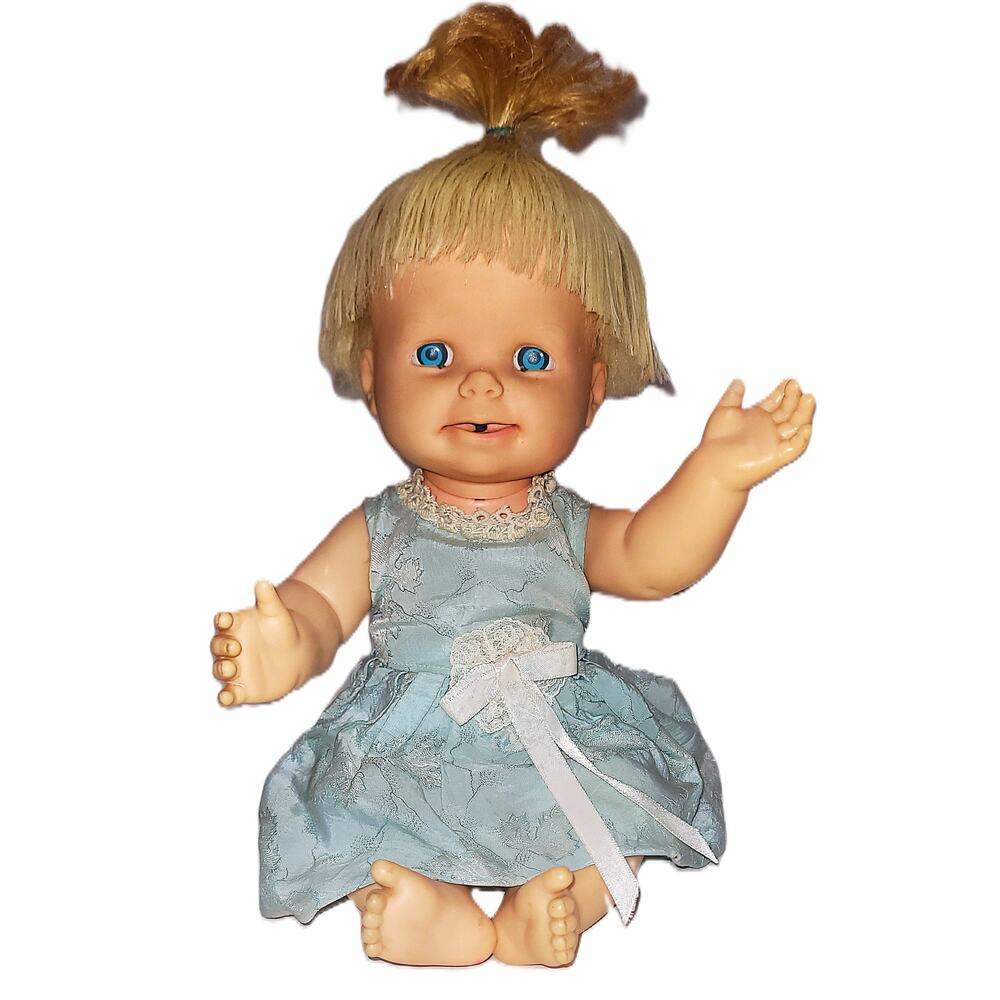 13" 1965 Mattel Cheerful Tearful Baby Doll - Picture 4 of 13